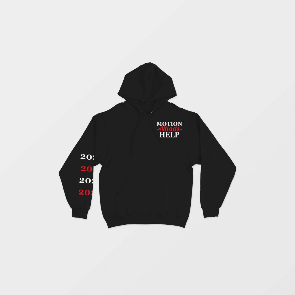 Motion Attracts Help Pullover Hoodie - The Rvltn Attire